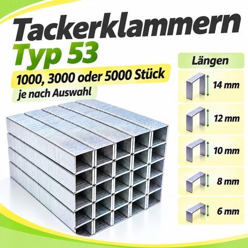 Tackerklammern typ53 10 - typ53, 8,