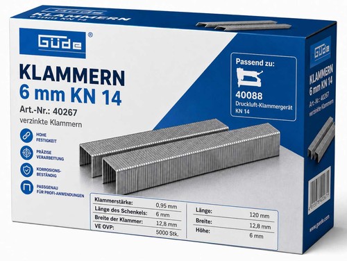 Güde tacker klammern x - tacker, 6