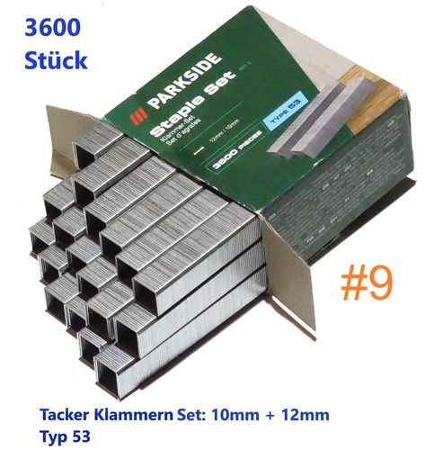 3600 stück tacker klammer set - stück,